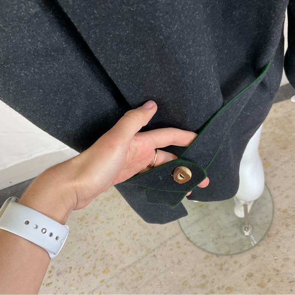 Vintage 60’s Josef Leichtfried Original Loden Wool Blazer Jacket Gray Green L - Picture 9 of 9